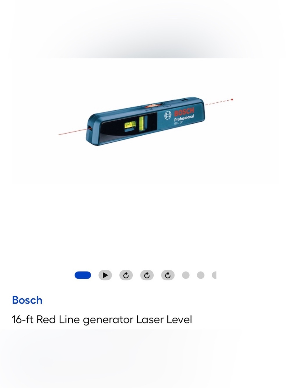 New in box Bosch laser lever
